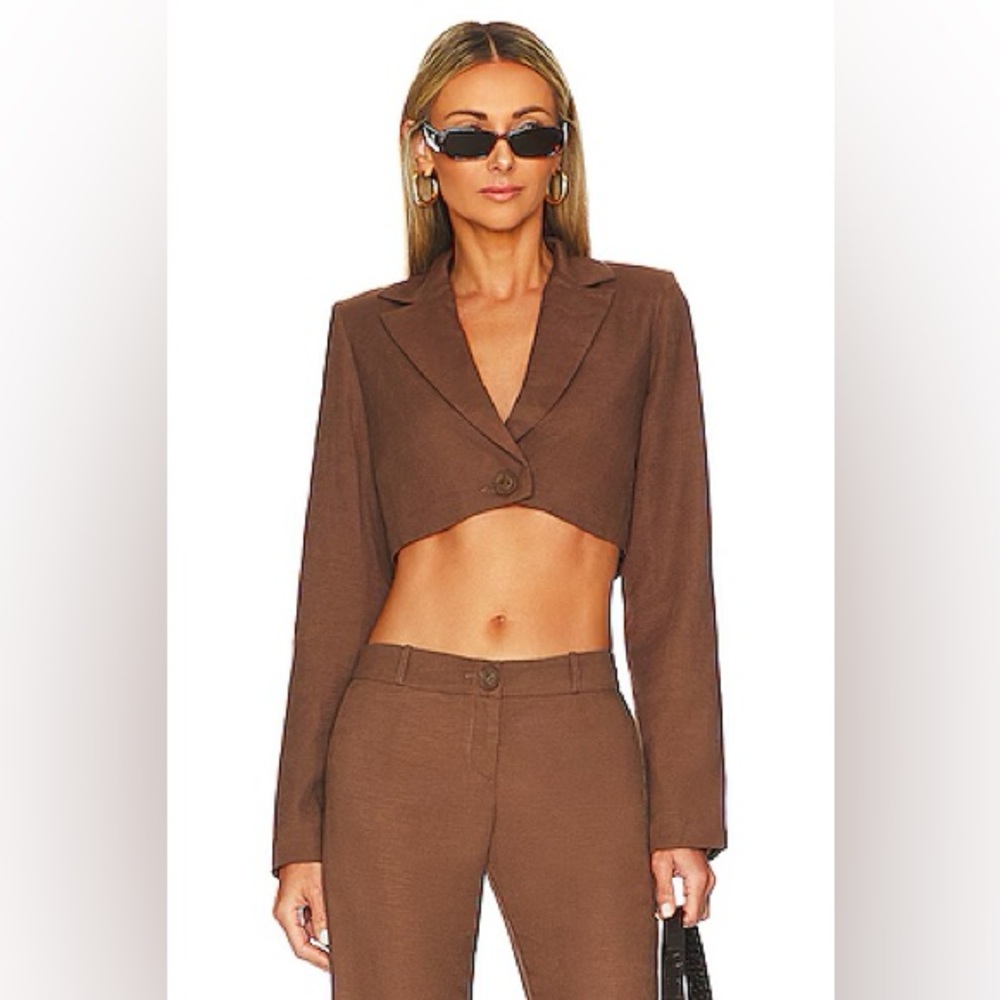 Rumer x Revolve Mecca Cropped Jacket